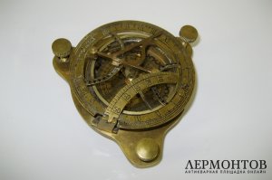Морской компас. Бронза. Англия, XIX век.