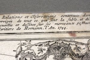Карта. Азия. Российская империя, Хоманн. 1744 год.