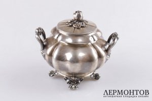 Сахарница Debain. Серебро 950 пробы. Конец XIX в. Франция