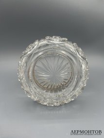 Ваза-конфетница. Хрусталь, серебро 84 пробы, Россия, 1908–1917 годы