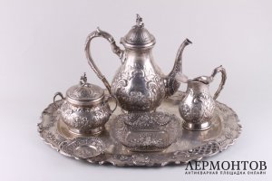 Сервиз. Серебро 800 пробы. Австро-Венгрия, Германия.
