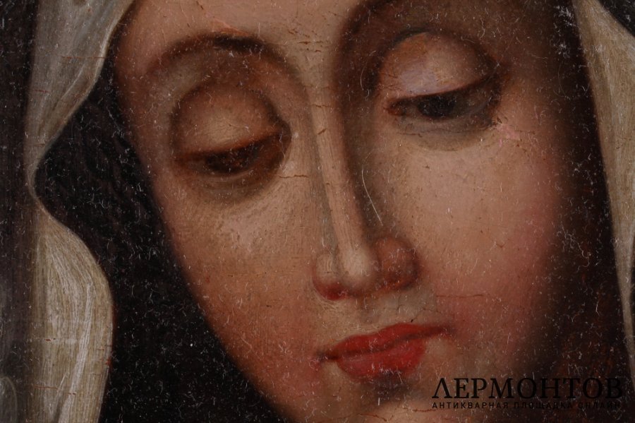 Икона Божией Матери. Умиление. Серафимо-Дивеевская. Холст, масло. Россия, XIX в.