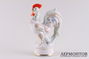 Графинчик Петушок. СССР, Городницкий фарфоровый завод, 1950 - 1960-е гг. Фарфор.