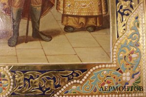 Икона Четверо Святых, семейная. Конец XIX в. Россия 