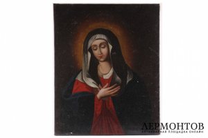 Икона Божией Матери. Умиление. Серафимо-Дивеевская. Холст, масло. Россия, XIX в.