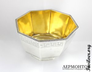 Ваза Иоганн Прагст. Серебро 84. Россия