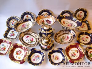 Фарфоровая сервировочная ваза. Англия, Ridgway, 1820е гг