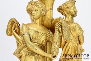 Парные основания. Бронза. Франция, 1800-1830е гг.