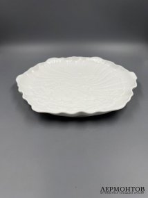 Блюдо для торта из «Лебединого сервиза», 30 × 28 см. Фарфор, Meissen, Германия