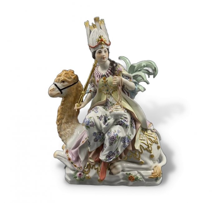 Скульптура «Азия» («Четыре континента»). Фарфор, Meissen, И. И. Кендлер, Германия