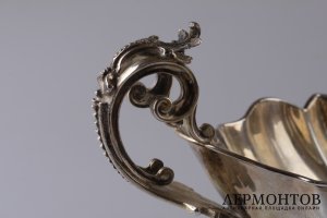 Ваза для фруктов. Серебро 800 пробы. Италия, XX век.