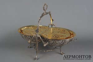 Менажница. Германия, 1 половина 20 века. Серебро 800 пробы.