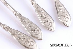 Набор для закусок Henin et Vivier. Серебро 950. Франция