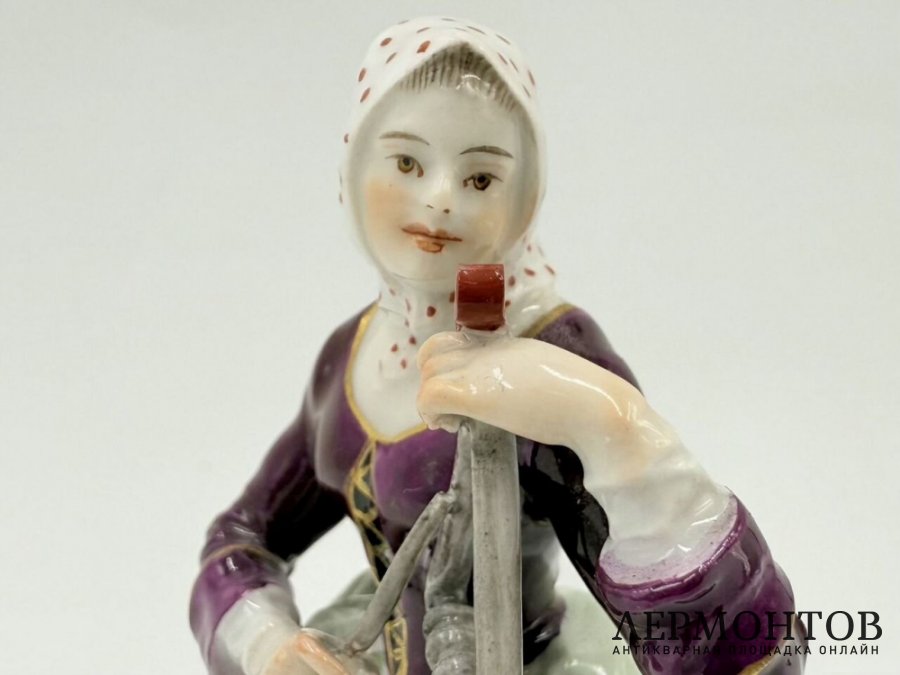 Статуэтка Парижские крикуны Музыкант. Meissen, 1 тр. 20 века. Фарфор, роспись.