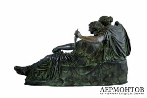 Скульптура Богини судьбы Мойры. F. Barbedienne, Франция, 19 век. Бронза.