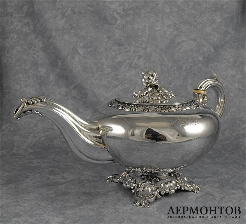 Чайный сервиз Veyrat. Серебро 950. Франция