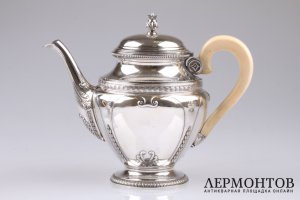 Чайный сервиз Roussel. Серебро 950 пробы. Франция