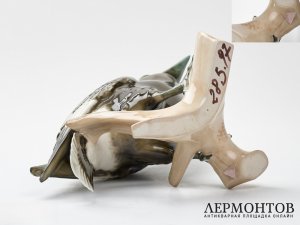 Статуэтка «Грач». Фарфор, Royal Dux, Чехословакия