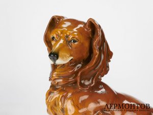 Статуэтка «Такса». Фарфор, Karl Ens, Германия, 1950–1960 годы