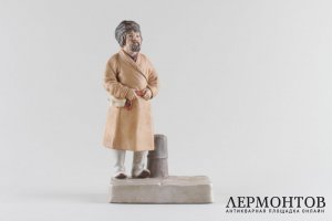 Статуэтка Приезжие мужички. Россия, частный завод Гарднера, 1870-1880 гг. Бисквит.