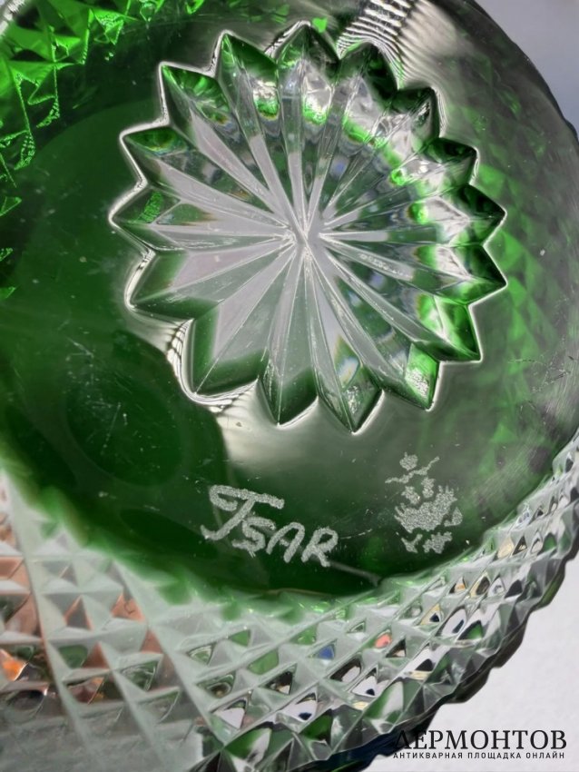 Набор из 6 пиал «Tsar». Цветной хрусталь, Faberge, Франция