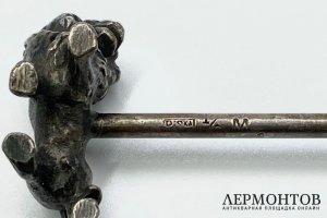 Набор подставок под приборы с фигурками животных. Перв. треть 20 в. Металл.