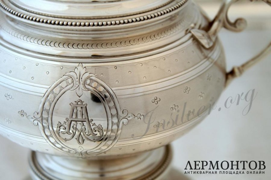 Сахарница Harleux. Серебро 950. Франция 