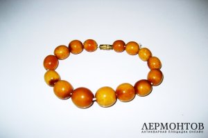 Браслет. Янтарь. Германия, Кенигсберг. 20-40-е годы ХХ века.