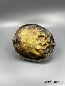 Корзинка-визитница с ягодами. Бронза, Западная Европа, начало 20 века