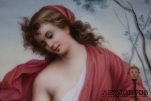 Пласт Амур и Венера. Фарфор, живопись. Австрия, кон. XIX-нач.XX вв.