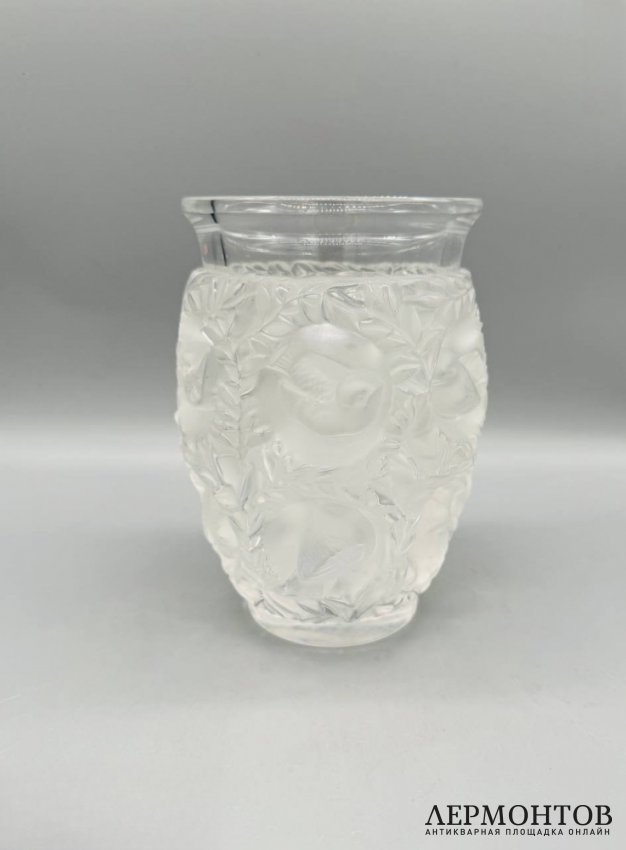 Ваза «Bagatelle» с птичками. Хрусталь, Lalique, Франция, 20 век