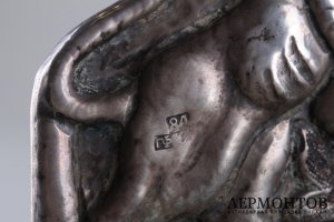 Ханукальный подсвечник. Серебро 84 пробы. Российская империя.