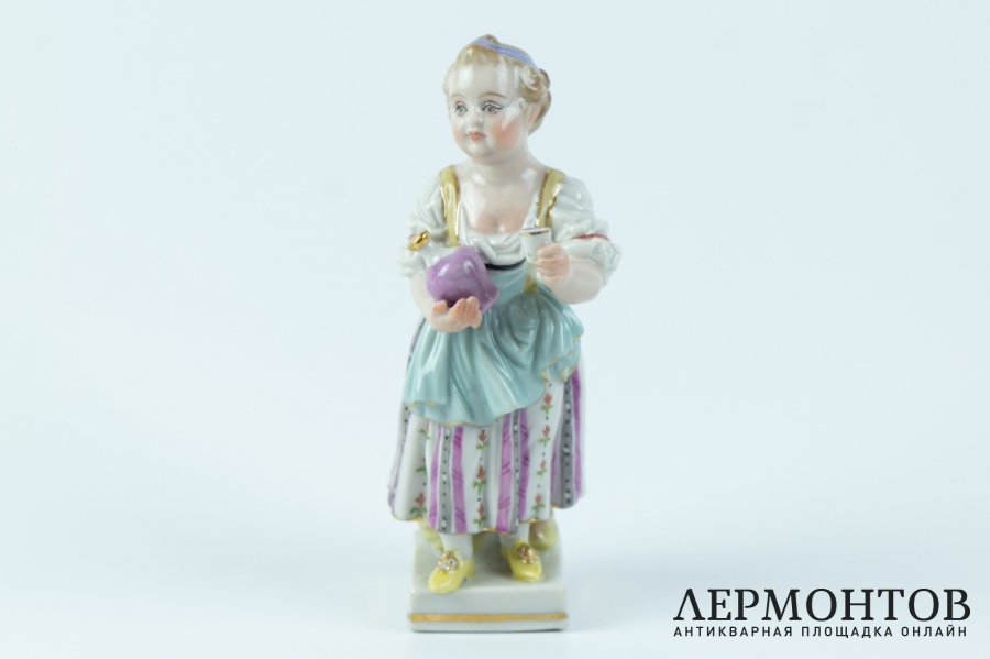 Миниатюра Дама с кувшином. Германия, Мейсенская фарф. ман-ра, 1920-30-е гг.
