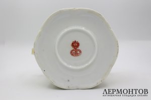 Сахарница с галантной сценой. Россия, фарфоровый завод Гарднера, конец 19 в.
