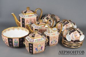 Сервиз в стиле шинуазри на 12 перс. Германия, ф-ка Фюрстенберг, 2 треть 20 в.