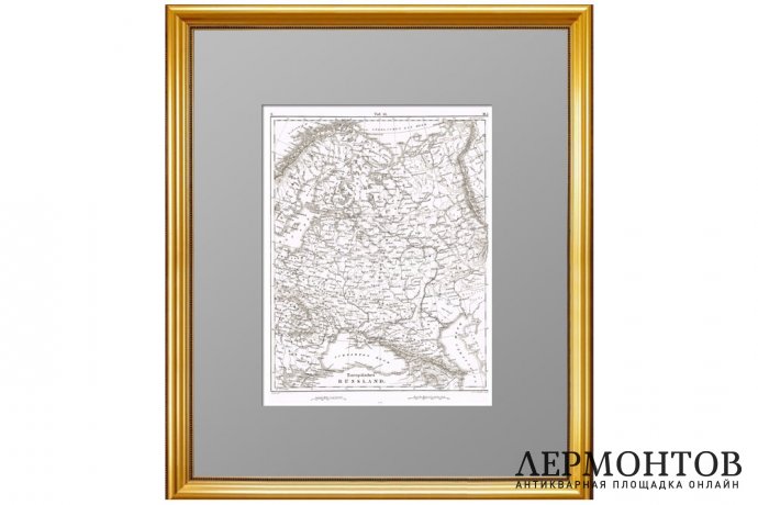 Карта. Российская империя. Европейская часть. 1851г. Хек