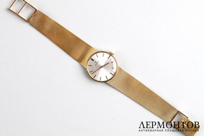 Часы женские наручные Omega. Золото 585 пробы. Швейцария, вторая половина XX века.