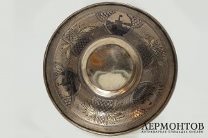 Кофейная пара. Российская Империя, мастер Петр Лоскутов, 1873 год. Серебро 84 пробы.