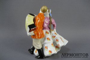 Уральская кадриль. Фарфор. СССР, Дулево. 60-е XX в.