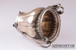 Ведро для льда, бутылки. Серебро 800. Франция
