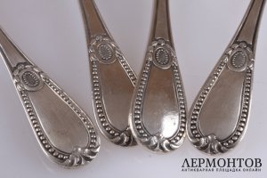 Набор для закусок Tetard Freres. Серебро 950. Франция