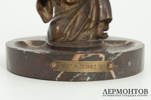 Статуэтка Араб Продавец масла. Франция, 1930-е гг. Шпиатр. Мрамор.