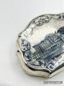 Кошелёк с черневым орнаментом. Серебро 84 пробы, М. Парамонов, Россия, 1862 год