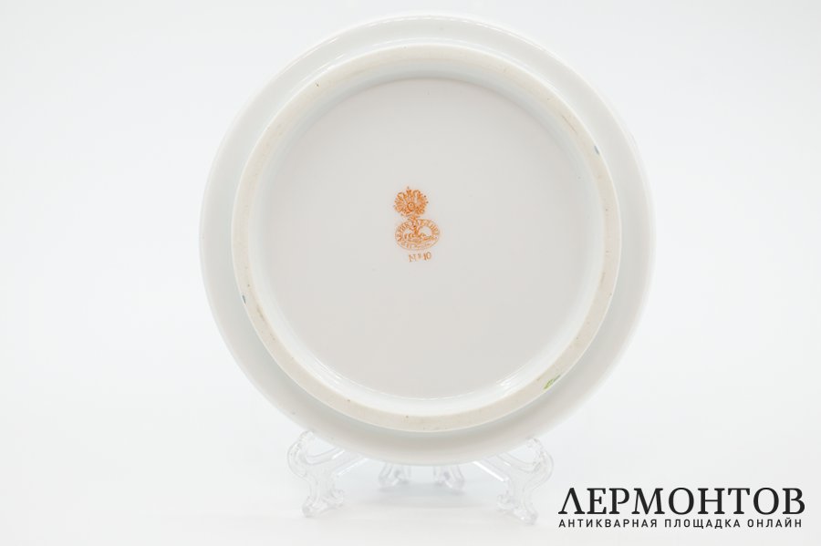 Подставка под горячее. Российская Империя, фабрика Гарднера, 1870-1890 гг. Фарфор.