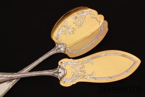 Набор для мороженого FOURNEROT. Серебро 950. Франция