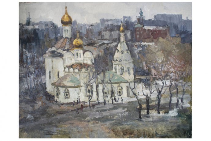 Картина из серии Весна-Лето. N10. Чурсин К.Н. Картон, масло. XX в.