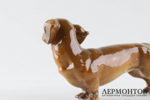 Статуэтка Такса. Фарфор.  Фабрика - Rosenthal, Германия, вторая пол. 20 в.