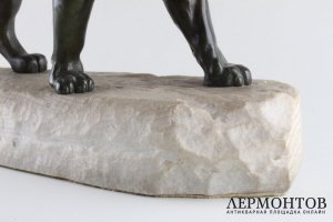 Скульптура Тигр. Франция, Париж, автор модели A.-L. Barye, 2 пол. 19 в. Бронза.