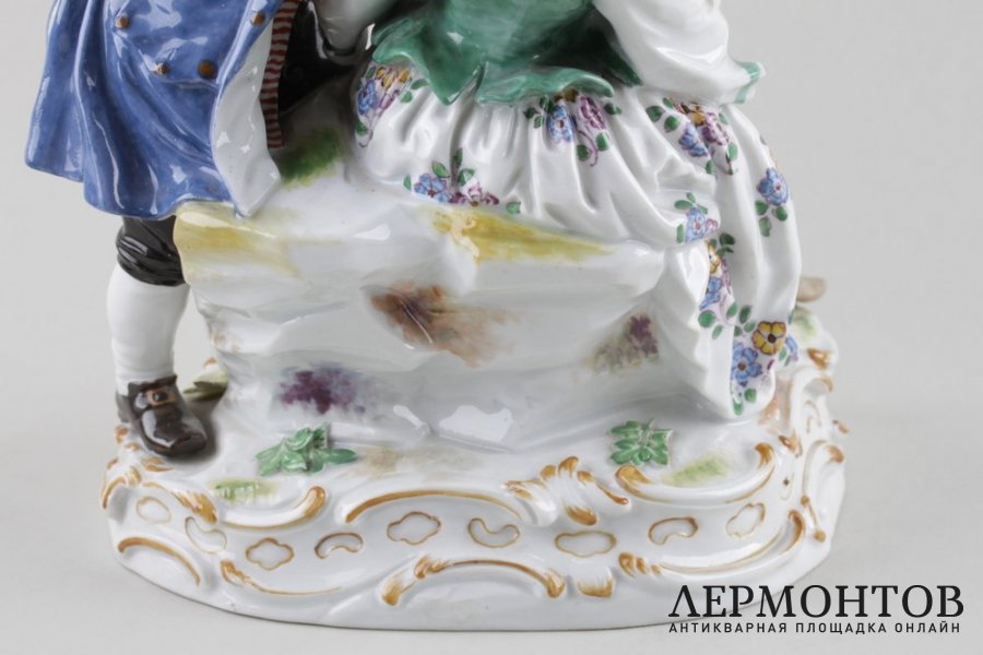 Скульптурная аллегория Семья. Германия, MEISSEN, XIX век.