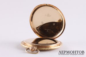 Часы карманые женские Longines. Золото 585. Швейцария, начало ХХ века. 